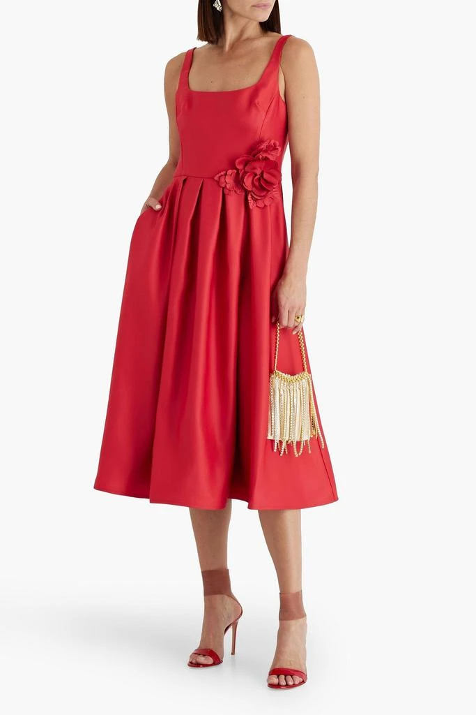 Shop Floral-appliqud duchesse-satin midi dress on Sale at BeyondStyle   Get 65% Off Floral-appliqud duchesse-satin midi dress with Limited-Time  Flash Deals, Exclusive Discounts, and Special Offers. Enjoy Unbeatable  Savings on Floral-appliqud ...