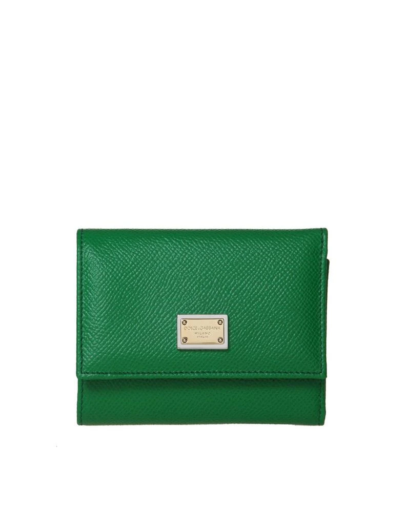 Dolce & Gabbana Dolce & Gabbana Logo Plaque Trifold Wallet 1