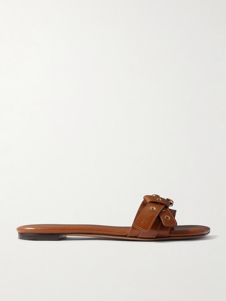 Chloé Mae Leather Slide Sandals - Slippers - Compare Prices