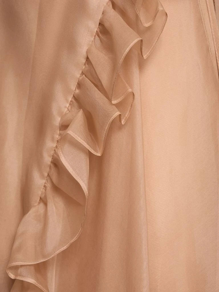 CECILIE BAHNSEN Adelina Silk Organza Midi Skirt 4