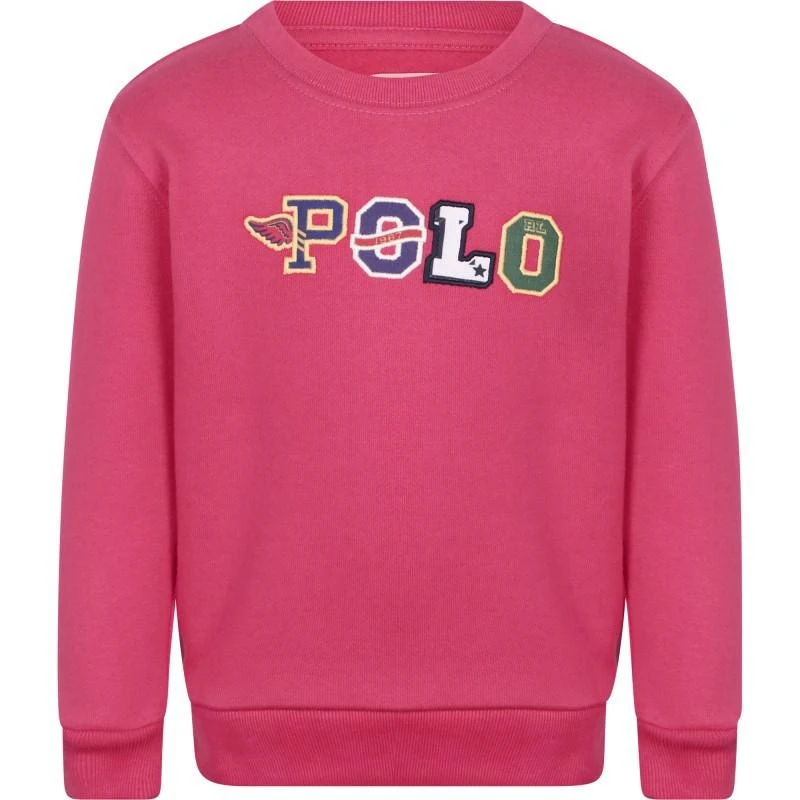 Ralph Lauren Polo embroidery baby tracksuit in pink 2