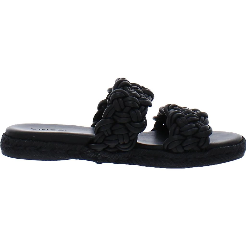 Vince Sullivan Womens Leather Slip On Slide Sandals 3