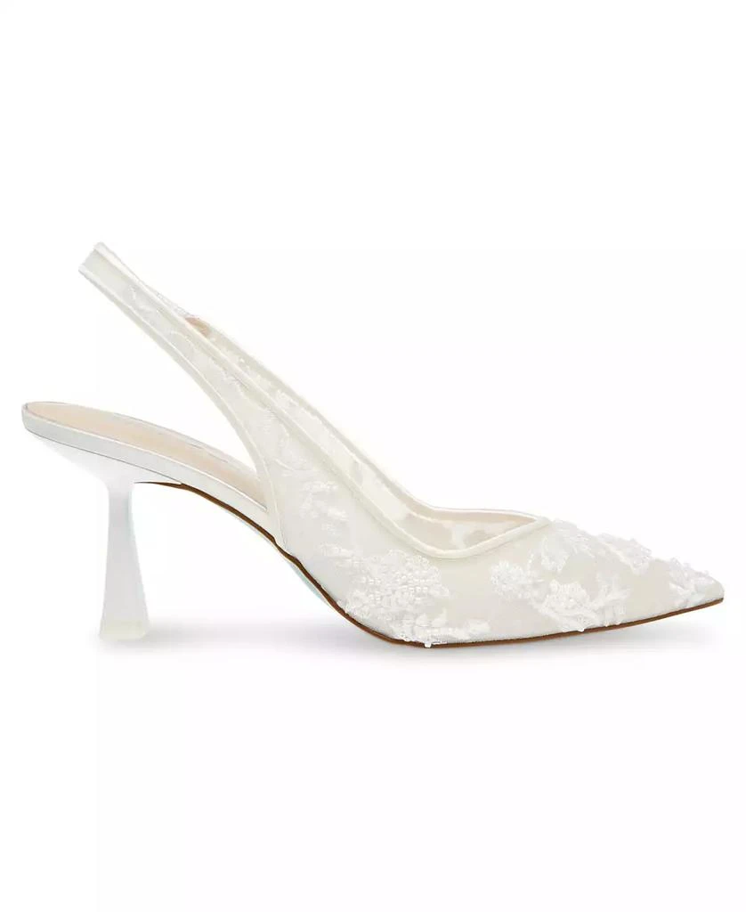 Betsey Johnson Women's Nikki Embroidered Slingback Evening Pumps 2