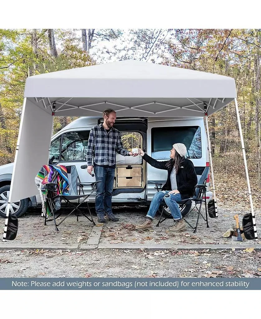 Mecale 8 X 8 Feet Pop up Canopy Tent with 1 Sidewall and Portable Backpack 7