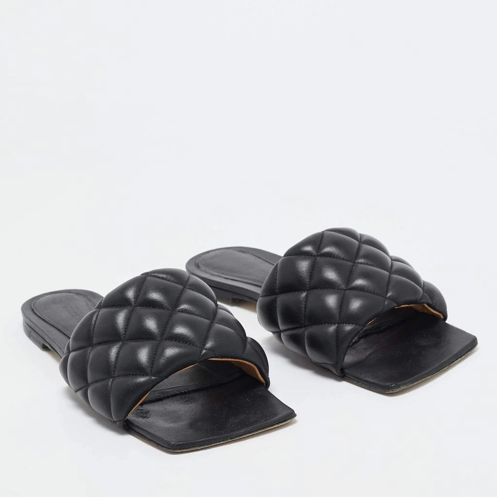 Bottega Veneta Bottega Veneta Black Leather Lido Flat Slides Size 39 4