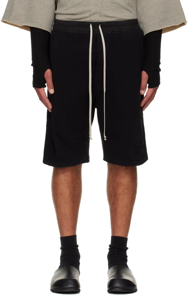 Rick Owens Black Concordians Pusher Shorts 1