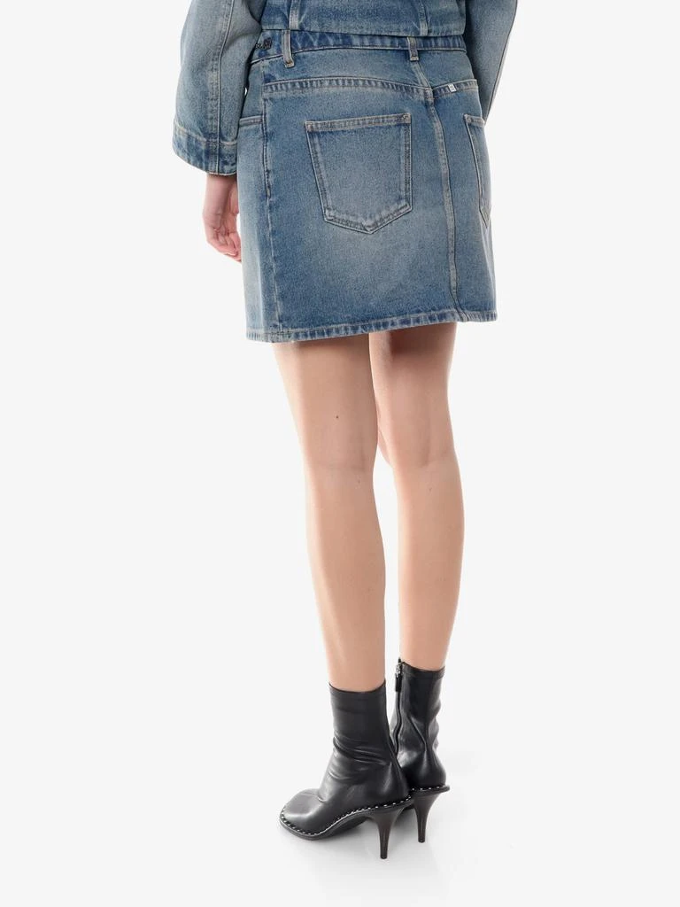 Givenchy Denim skirt with 4g chain 4