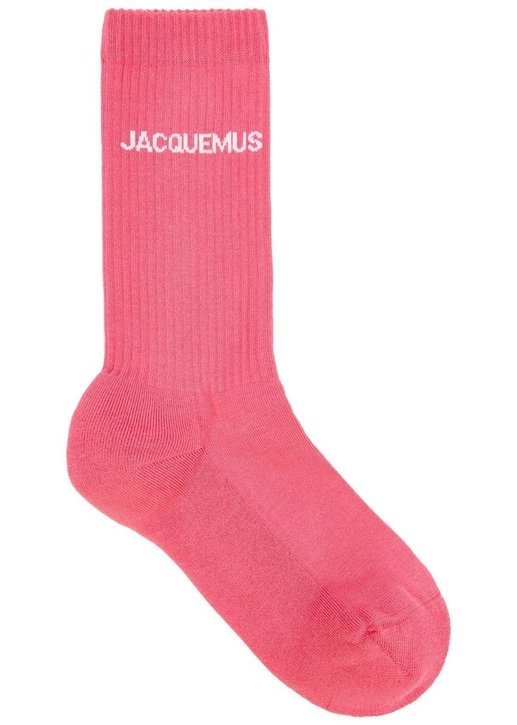 Jacquemus Les Chaussettes logo cotton-blend socks  1