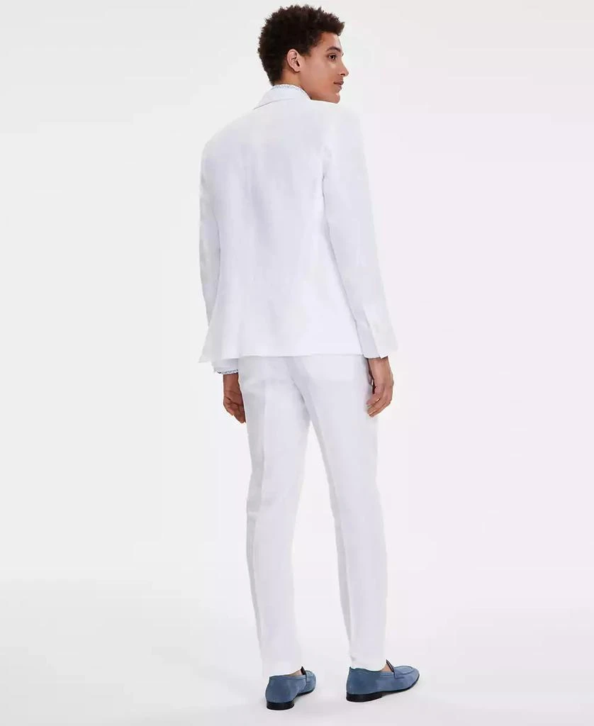 Bar III Men's Slim-Fit White 100% Linen Suit Jacket, Created for Macy's 2