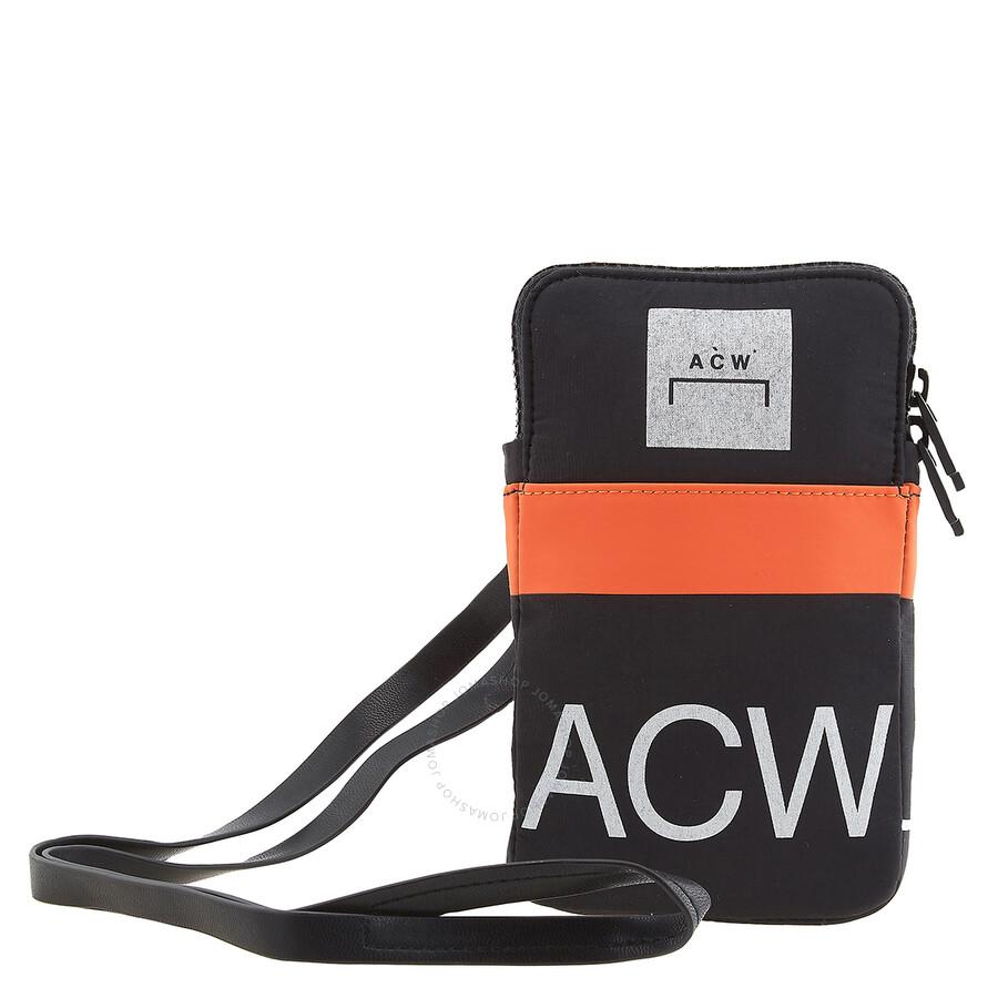 A-COLD-WALL* Black Stria Logo Lanyard Pouch