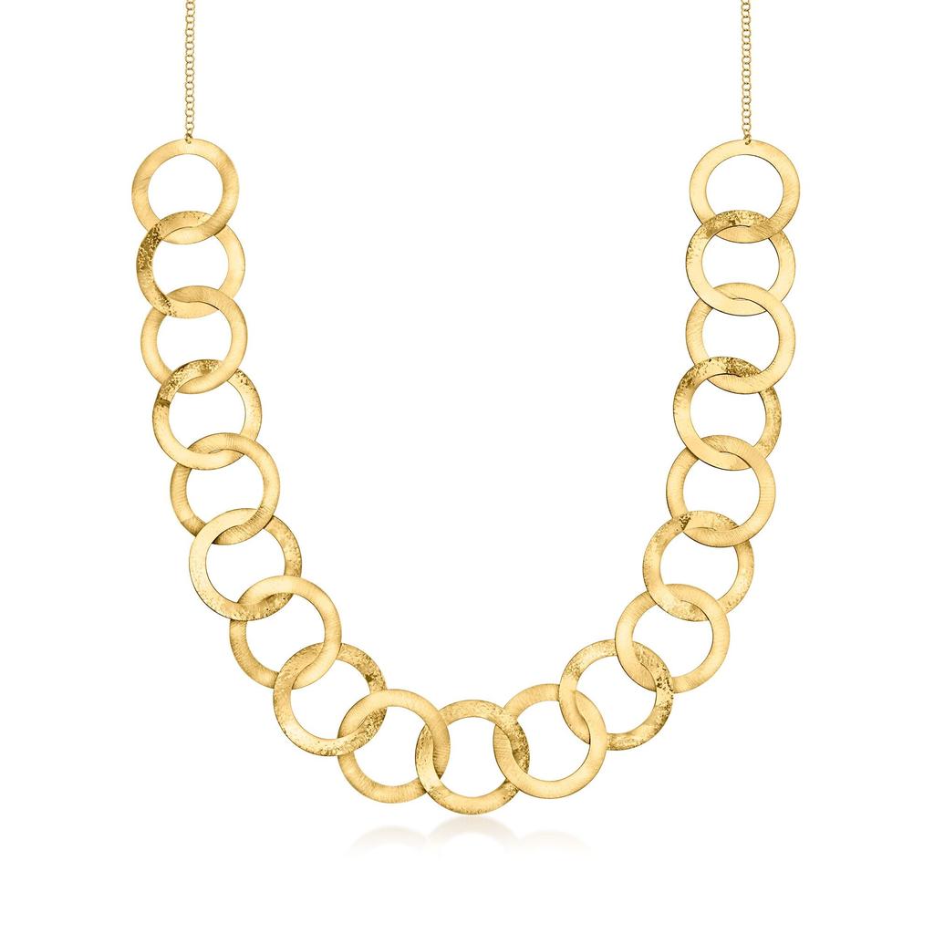 Ross-Simons Italian 18kt Gold Over Sterling Multi-Circle Necklace