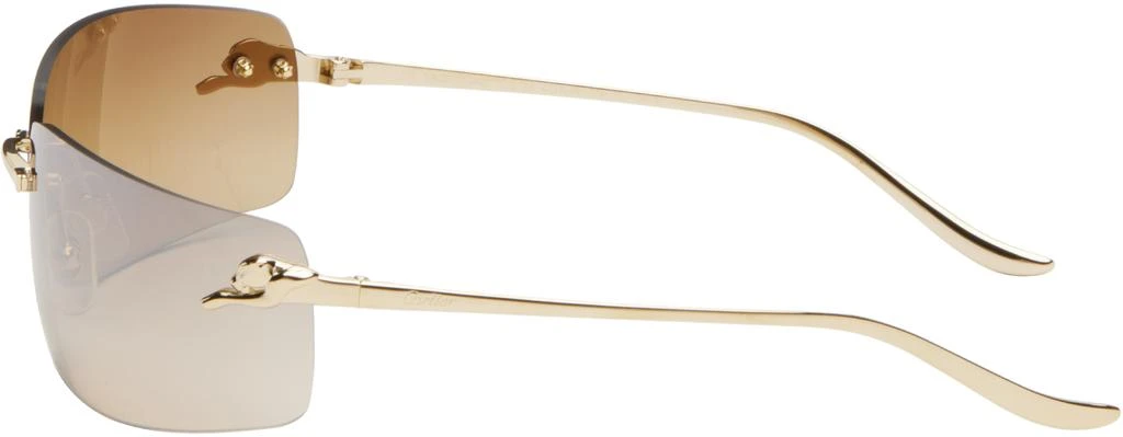 Cartier Gold 'Panthère de Cartier' Sunglasses 3