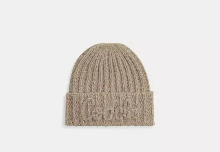 Coach Coach Script Knit Beanie