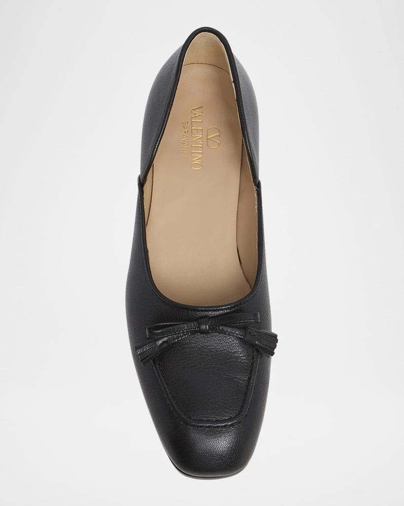 Valentino Men
s VLogo-Heel Leather Flats 5