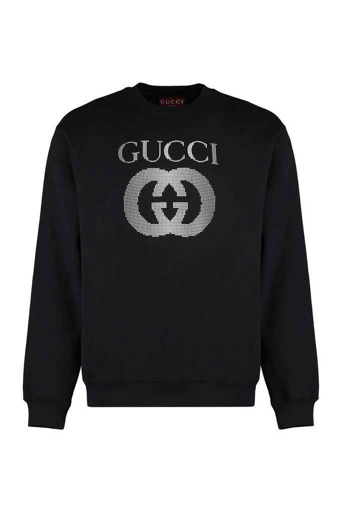 Gucci Logo Embellished Crewneck Sweater