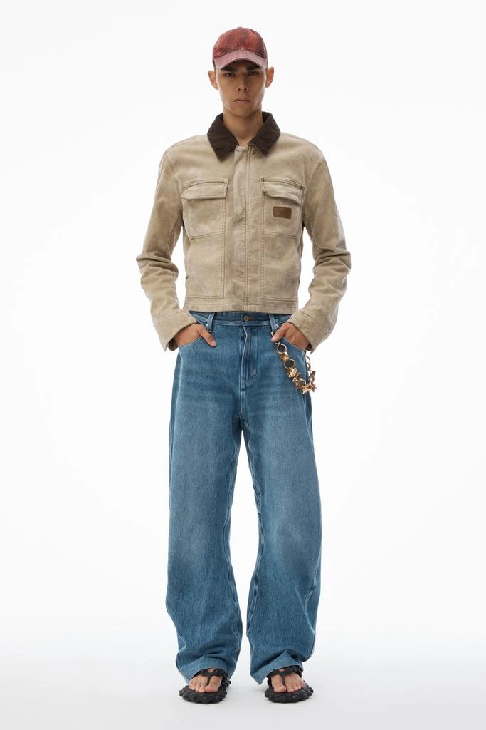 Alexander Wang Workwear Jacket with Weathered Flocking 1