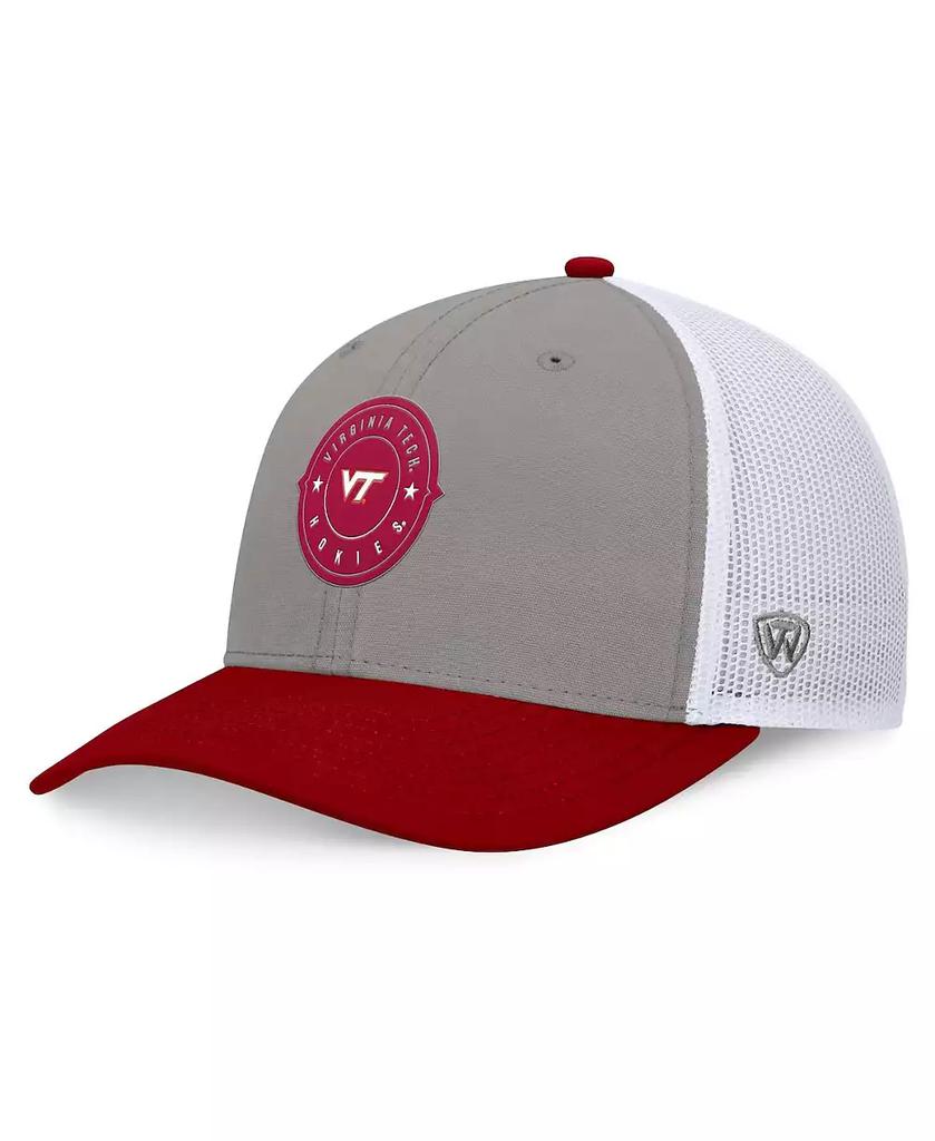 Top of the World Men's Gray/Maroon Virginia Tech Hokies Rob Trucker Adjustable Hat