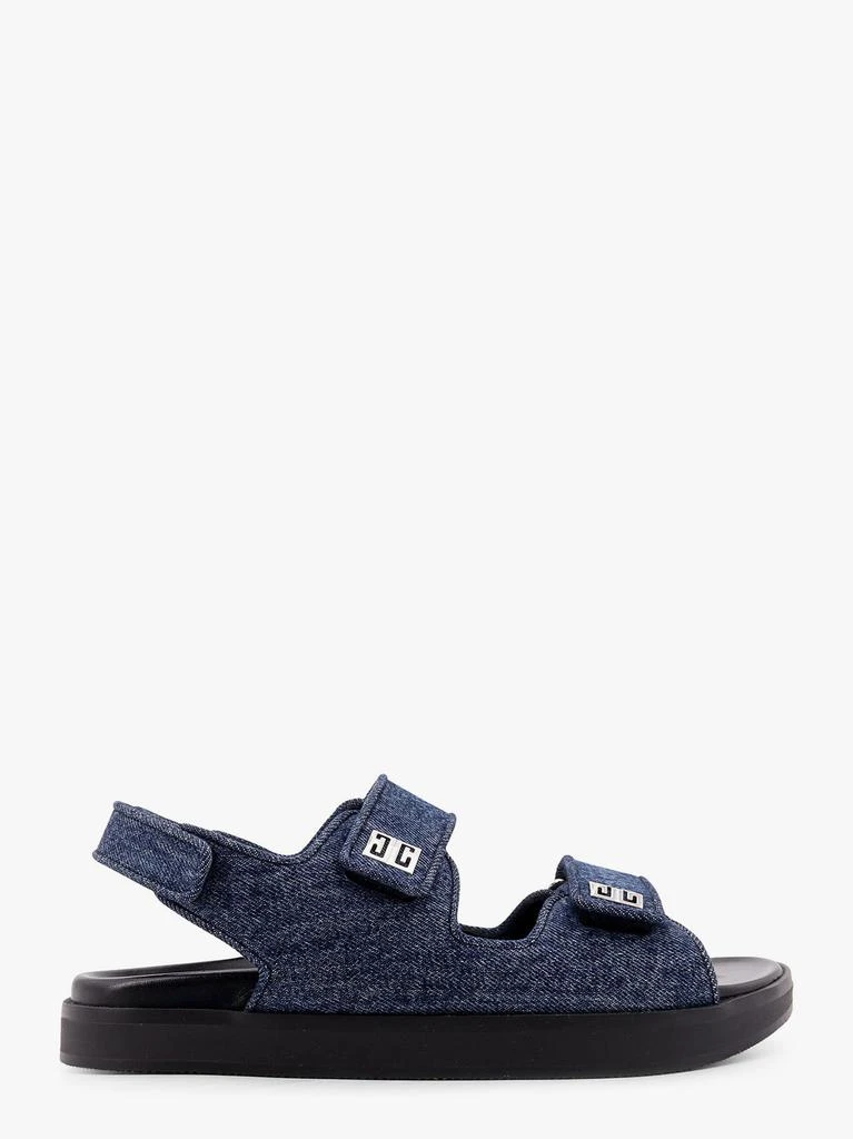 Givenchy Strap flat denim sandals 1