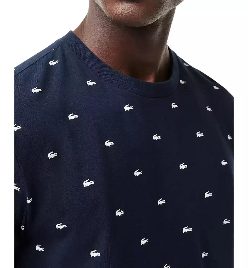 Lacoste Men's Allover Crocodile Logo Underwear T-Shirt 3