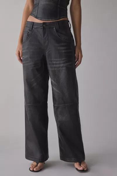 Jaded London Jaded London Ash Faux Leather Colossus Trouser