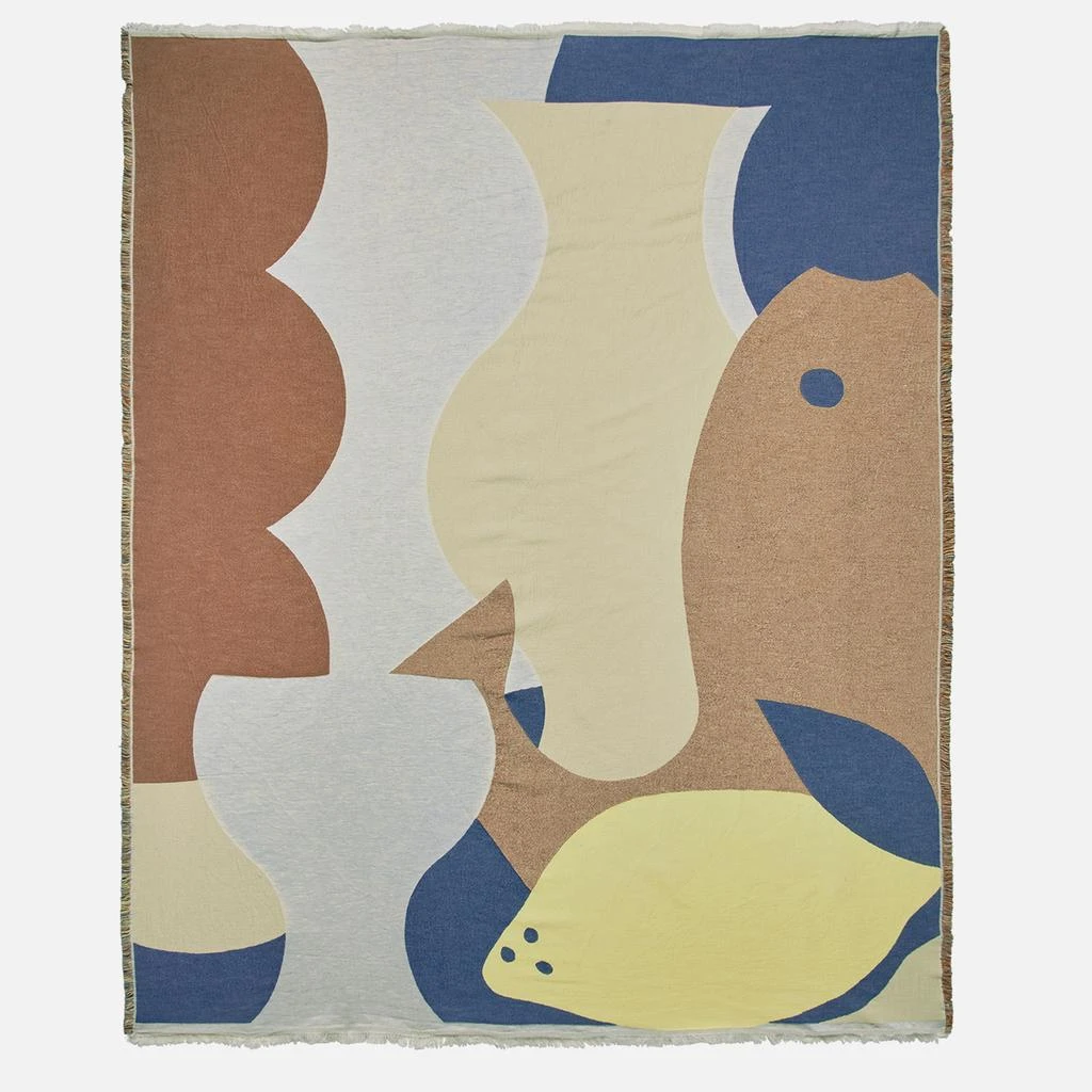 Broste Copenhagen Broste Copenhagen Daphne Throw - Lemon 1