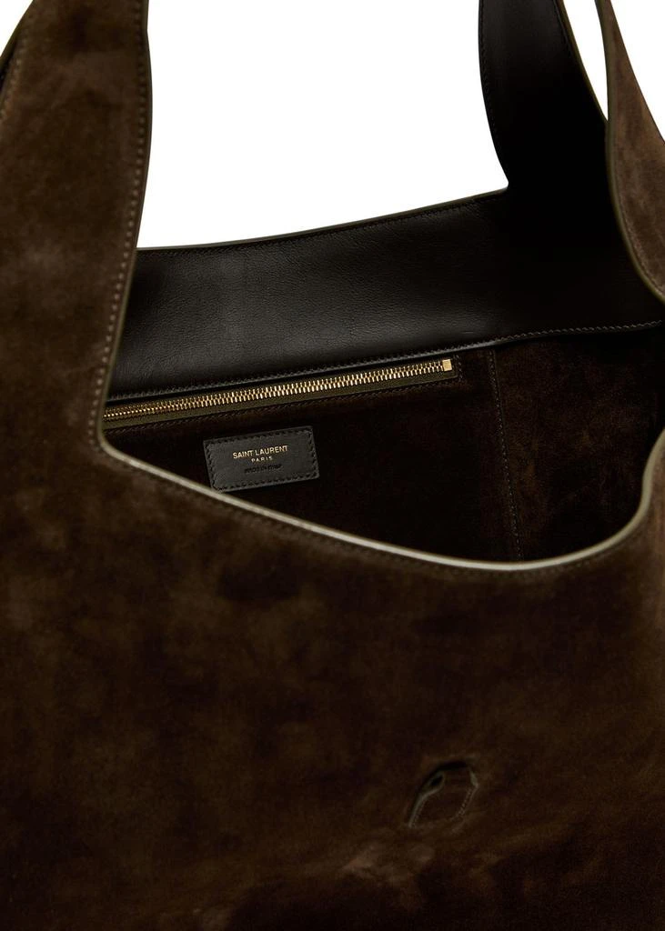 Yves Saint Laurent Le 5 à 7 large suede shopper tote bag 4
