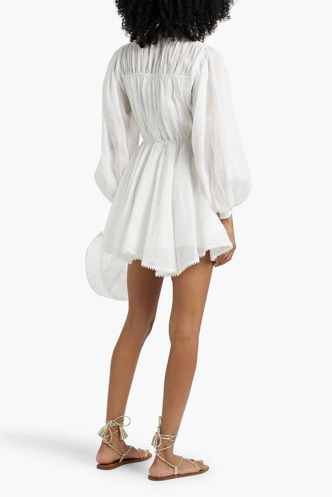 Charo Ruiz Ibiza Gracy ramie-blend voile mini dress 3