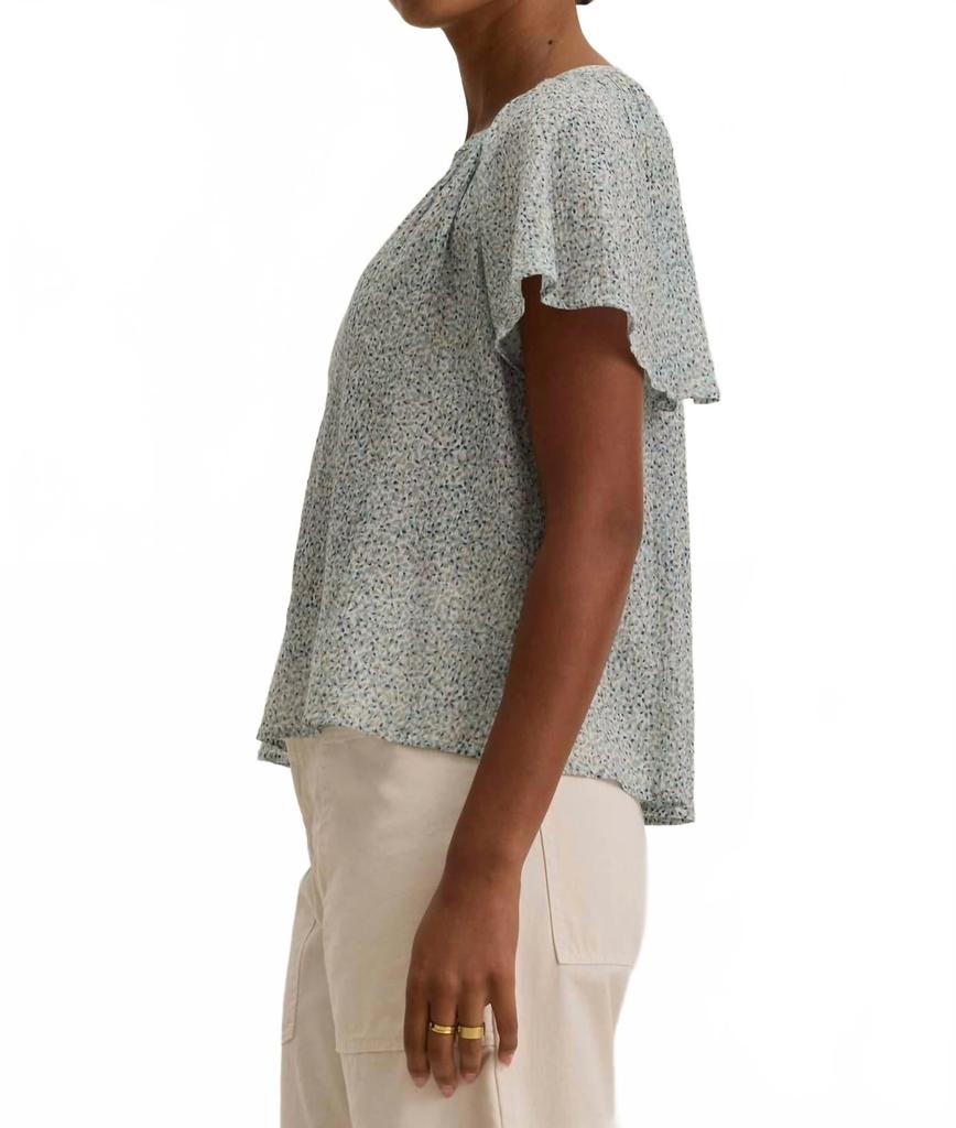 Velvet by Graham & Spencer Park Top In Seafoam