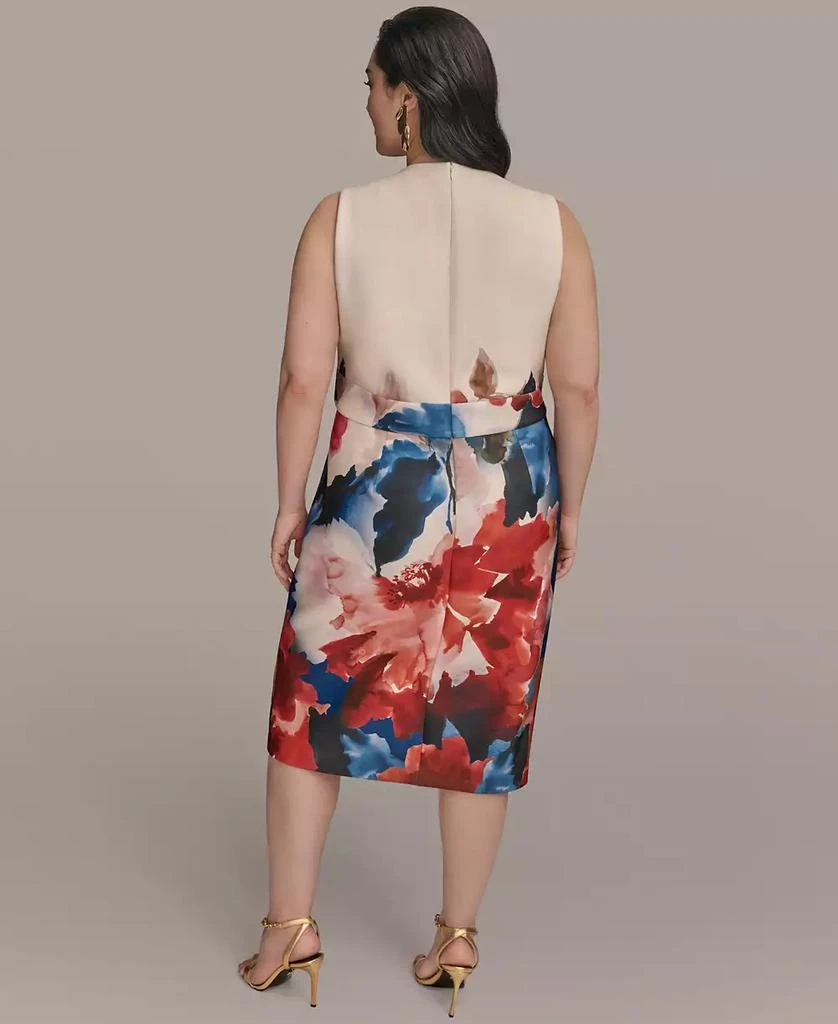 Donna Karan Plus Size Printed Sheath Dress 4