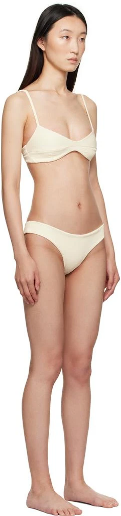 Haight Off-White Adjustable Ribbed Monica & Ribbed Basic Bikini 2