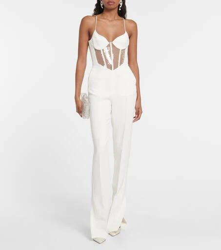David Koma Sequined cutout cady jumpsuit 2