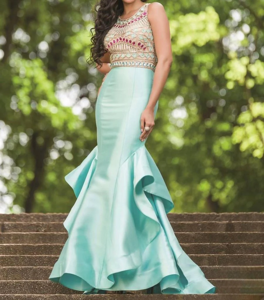 green emerald velvet dress Jovani 23076 Dress Lilac / 20 main image 0