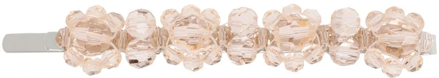 Simone Rocha Silver 
Pink Flower Hair Clip