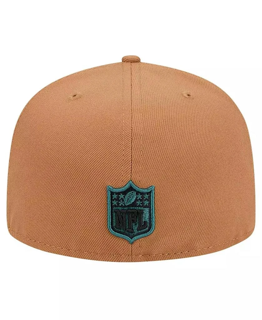 New Era Men's Tan Philadelphia Eagles Color Pack 59FIFTY Fitted Hat with Side Patch 3