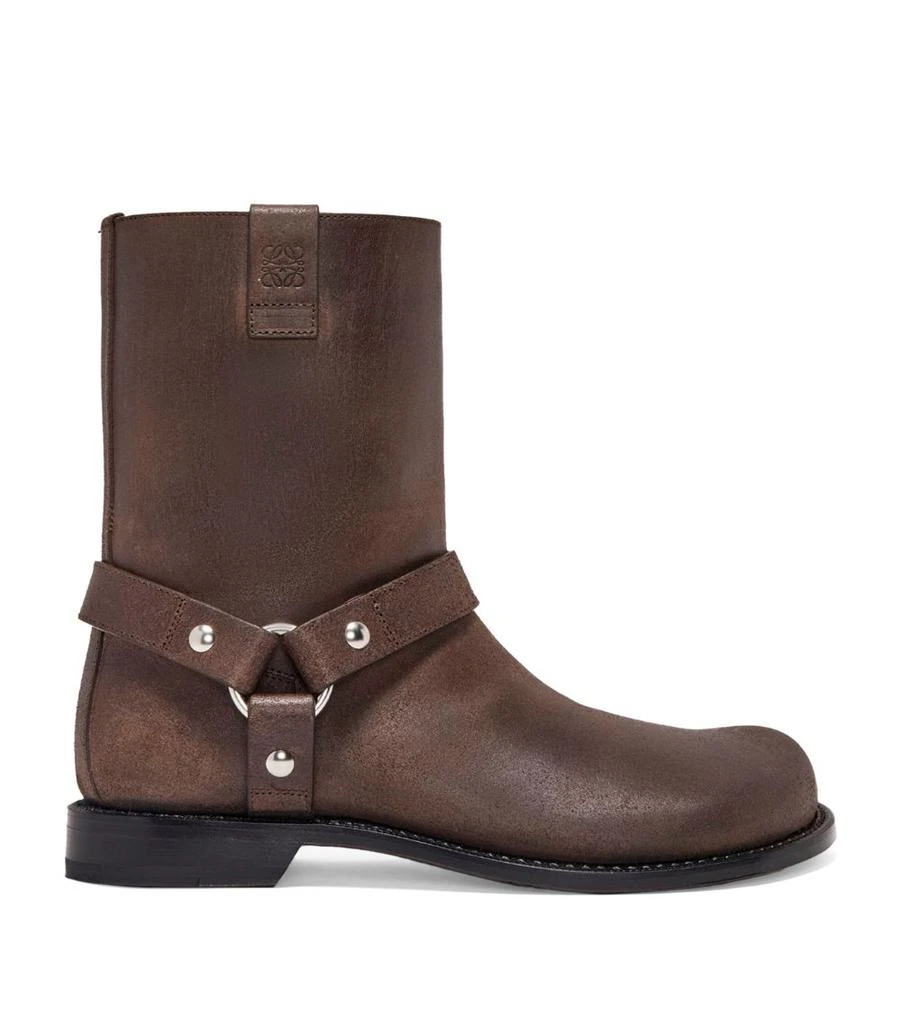 Loewe Leather Campo Biker Boots 1