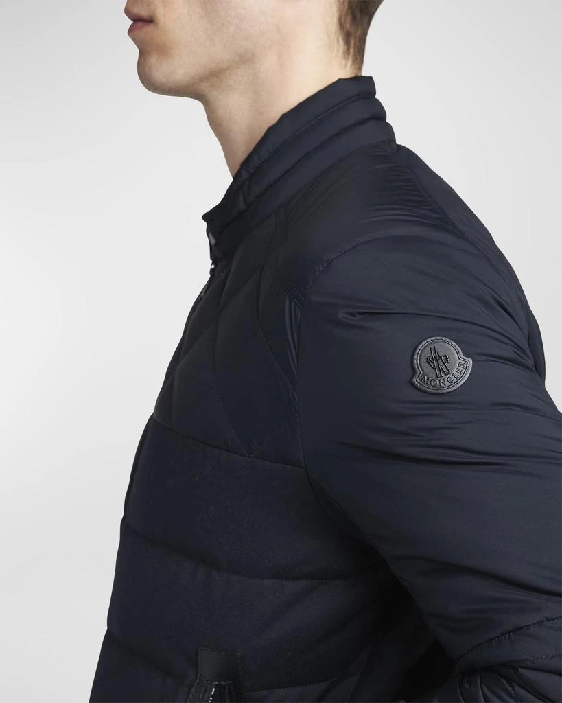 Moncler Men's Tuena Quilted Nylon Biker Jacket 6