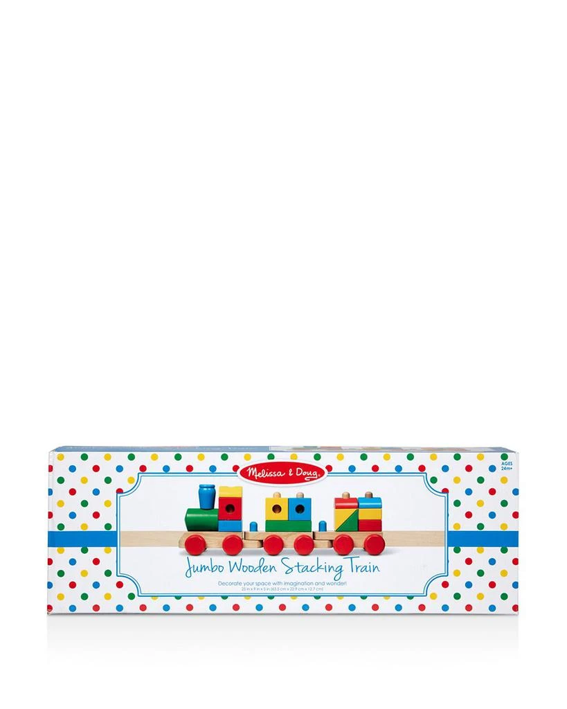 Melissa & Doug Wooden Jumbo Stacking Train Classic - Ages 2+ 1