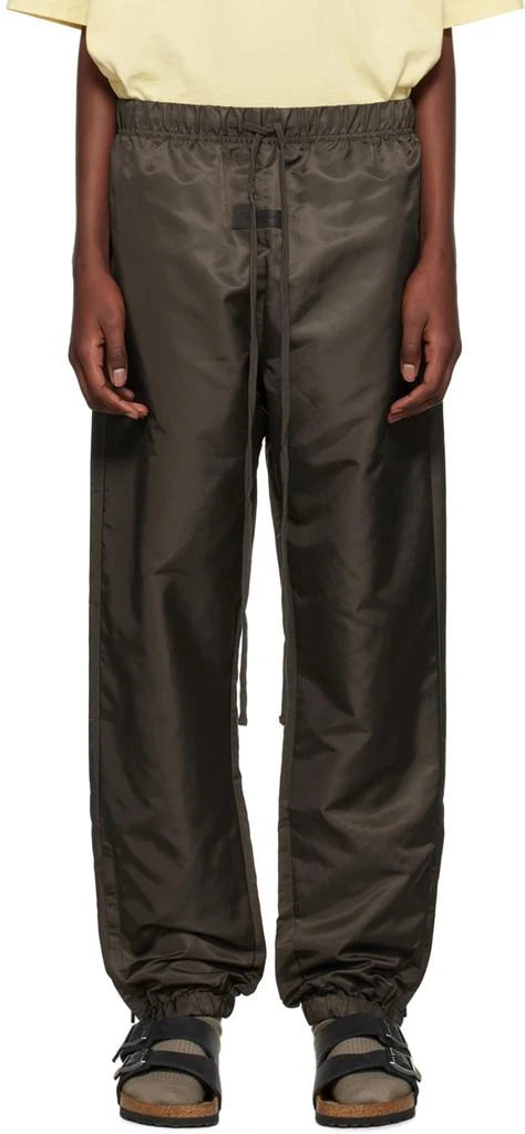 Essentials Gray Nylon Lounge Pants 1
