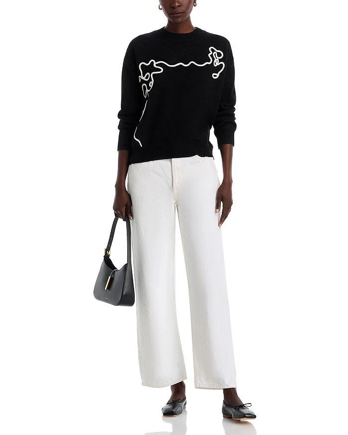 Gracia Flower Embroidered Sweater 2