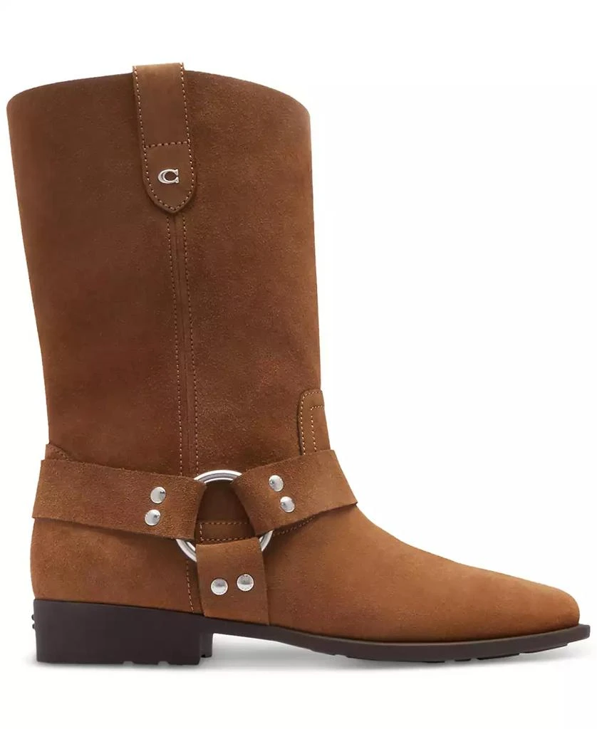 Coach Women's Tara Moto Pull-On Harness Biker Boots 2