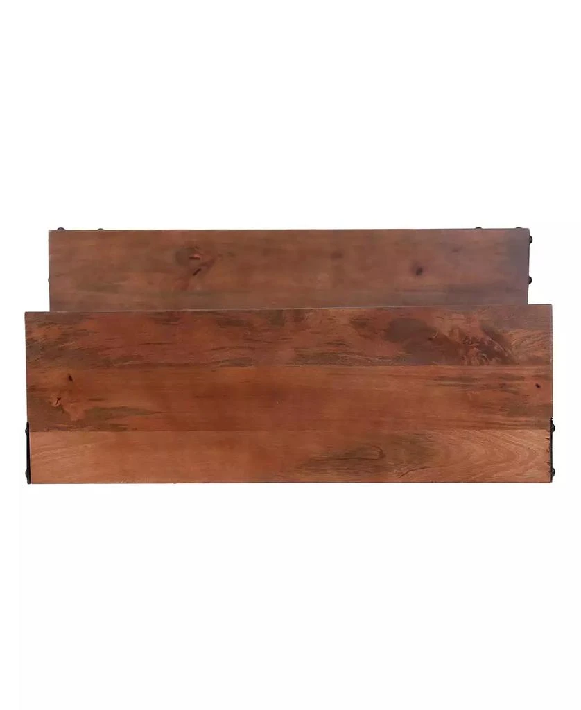 Streamdale Furniture Mango Wood Entryway Coat Rack Bench with Storage 10