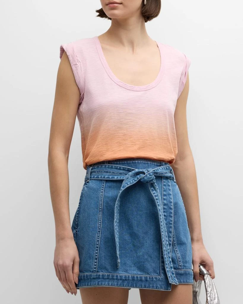 VERONICA BEARD Arion Ombre Muscle Tee 2