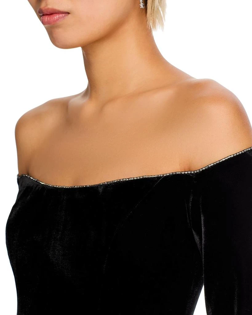 Bardot Nadene Velour Hourglass Dress 2
