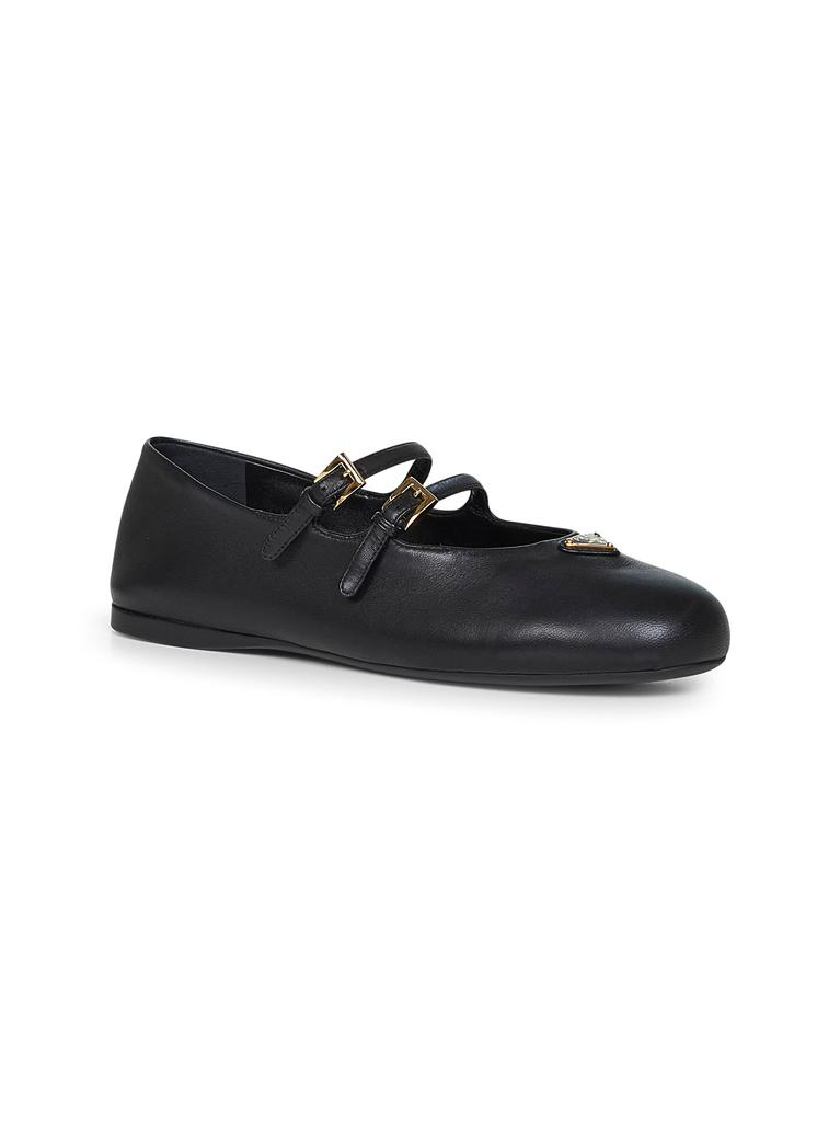 PRADA CALZATURE PRADA CALZATURE | Black nappa leather ballet flats | Women | 36