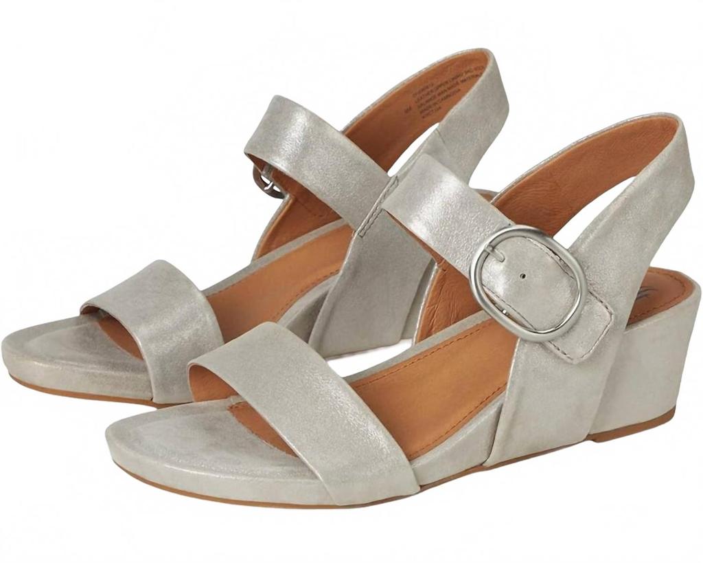 Söfft Women Vaya Wedge In Silver/stone