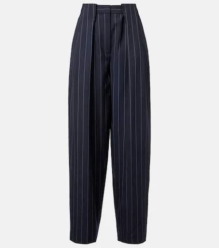 Stella McCartney Pinstripe wool tapered pants 1