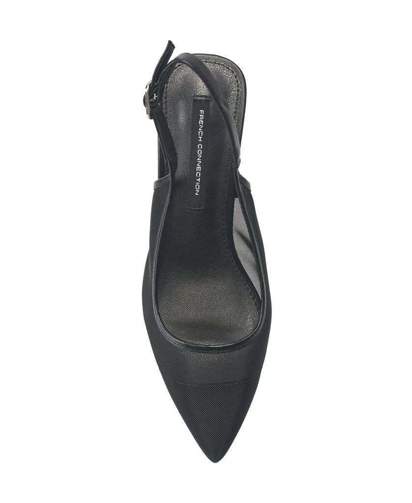 French Connection Women's Mesh Flare Heel 5