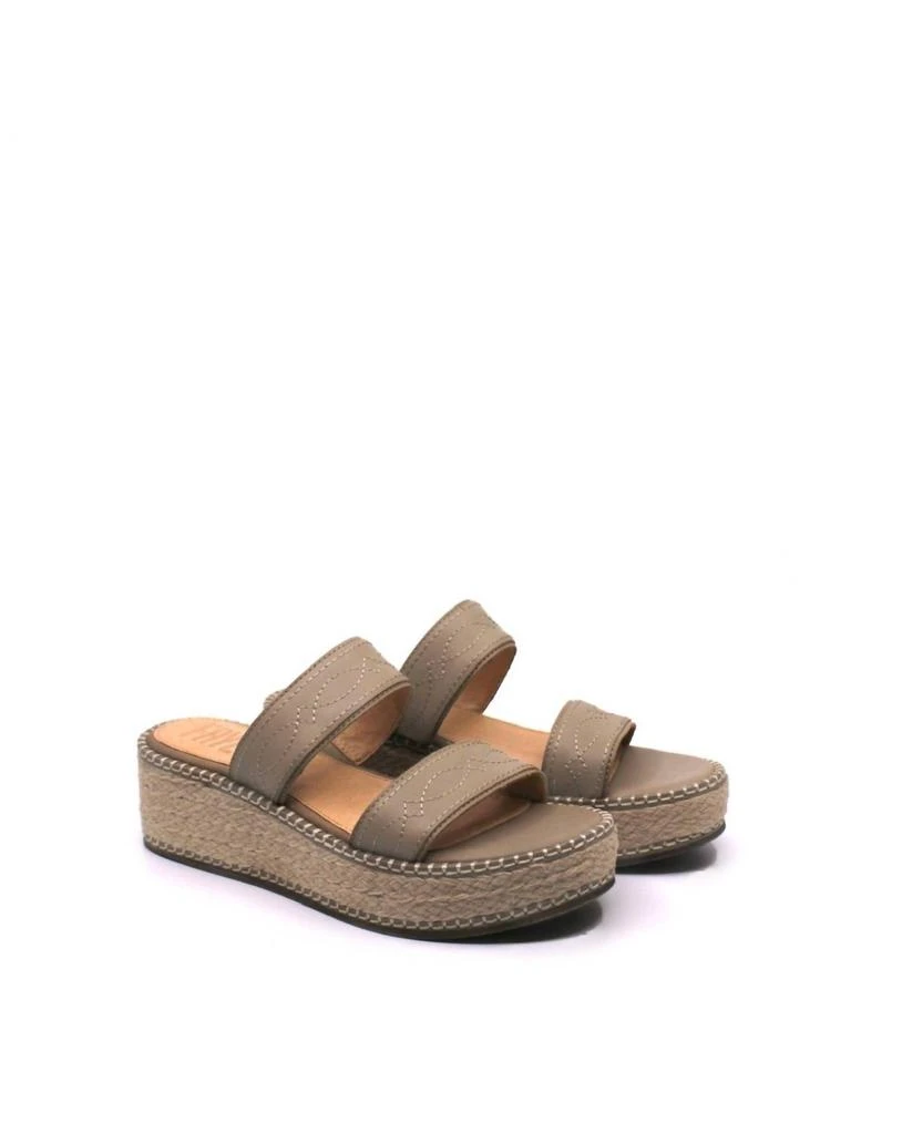 Frye Women's Joy Woodstock 2 Band Platform Slide In Clay 1