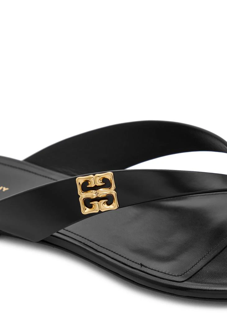 Givenchy 4G Liquid leather flip flops 4