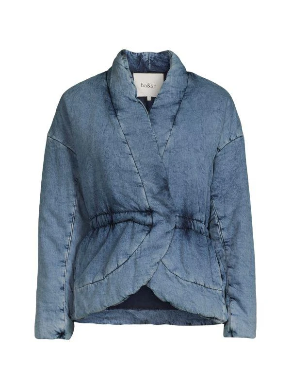 ba&sh Denim Puffer Jacket 3